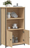 vidaXL - Hoge - kast - 62x32x103,5 - cm - bewerkt - hout - sonoma - eikenkleurig