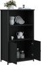 vidaXL - Hoge - kast - 62x32x103,5 - cm - bewerkt - hout - zwart