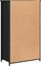vidaXL - Hoge - kast - 62x32x103,5 - cm - bewerkt - hout - zwart