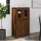 vidaXL - Hoge - kast - 62x32x106,5 - cm - bewerkt - hout - bruin - eikenkleur