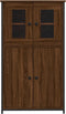 vidaXL - Hoge - kast - 62x32x106,5 - cm - bewerkt - hout - bruin - eikenkleur