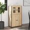 vidaXL - Hoge - kast - 62x32x106,5 - cm - bewerkt - hout - sonoma - eikenkleurig