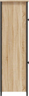 vidaXL - Hoge - kast - 62x32x106,5 - cm - bewerkt - hout - sonoma - eikenkleurig