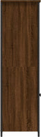 vidaXL - Hoge - kast - 62x36x121,5 - cm - bewerkt - hout - bruin - eikenkleur