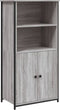 vidaXL - Hoge - kast - 62x36x121,5 - cm - bewerkt - hout - grijs - sonoma