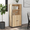 vidaXL - Hoge - kast - 62x36x121,5 - cm - bewerkt - hout - sonoma - eiken