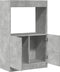 vidaXL - Hoge - kast - 63x33x100 - cm - bewerkt - hout - betongrijs