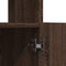 vidaXL - Hoge - kast - 63x33x100 - cm - bewerkt - hout - bruin - eikenkleurig
