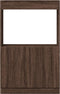 vidaXL - Hoge - kast - 63x33x100 - cm - bewerkt - hout - bruin - eikenkleurig