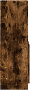 vidaXL - Hoge - kast - 63x33x100 - cm - bewerkt - hout - gerookt - eikenkleurig
