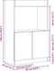 vidaXL - Hoge - kast - 63x33x100 - cm - bewerkt - hout - grijs - sonoma - eikenkleurig