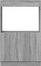 vidaXL - Hoge - kast - 63x33x100 - cm - bewerkt - hout - grijs - sonoma - eikenkleurig