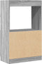 vidaXL - Hoge - kast - 63x33x100 - cm - bewerkt - hout - grijs - sonoma - eikenkleurig