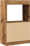 vidaXL - Hoge - kast - 63x33x100 - cm - bewerkt - hout - oud - houtkleurig