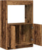 vidaXL - Hoge - kast - 63x33x100 - cm - bewerkt - hout - oud - houtkleurig