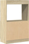 vidaXL - Hoge - kast - 63x33x100 - cm - bewerkt - hout - sonoma - eikenkleurig