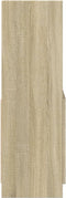vidaXL - Hoge - kast - 63x33x100 - cm - bewerkt - hout - sonoma - eikenkleurig