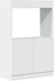 vidaXL - Hoge - kast - 63x33x100 - cm - bewerkt - hout - wit