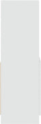 vidaXL - Hoge - kast - 63x33x100 - cm - bewerkt - hout - wit
