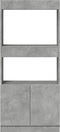 vidaXL - Hoge - kast - 63x33x140 - cm - bewerkt - hout - betongrijs