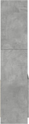 vidaXL - Hoge - kast - 63x33x140 - cm - bewerkt - hout - betongrijs
