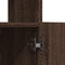 vidaXL - Hoge - kast - 63x33x140 - cm - bewerkt - hout - bruin - eikenkleurig