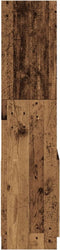 vidaXL - Hoge - kast - 63x33x140 - cm - bewerkt - hout - oud - houtkleurig