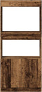 vidaXL - Hoge - kast - 63x33x140 - cm - bewerkt - hout - oud - houtkleurig