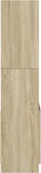 vidaXL - Hoge - kast - 63x33x140 - cm - bewerkt - hout - sonoma - eikenkleurig