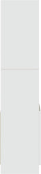 vidaXL - Hoge - kast - 63x33x140 - cm - bewerkt - hout - wit