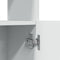 vidaXL - Hoge - kast - 63x33x140 - cm - bewerkt - hout - wit