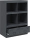 vidaXL - Hoge - kast - 67x39x95 - cm - staal - antracietkleurig