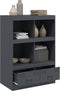 vidaXL - Hoge - kast - 67x39x95 - cm - staal - antracietkleurig