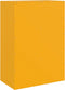 vidaXL - Hoge - kast - 67x39x95 - cm - staal - mosterdgeel
