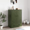 vidaXL - Hoge - kast - 67x39x95 - cm - staal - olijfgroen