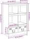 vidaXL - Hoge - kast - 67x39x95 - cm - staal - roze