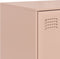 vidaXL - Hoge - kast - 67x39x95 - cm - staal - roze