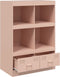 vidaXL - Hoge - kast - 67x39x95 - cm - staal - roze