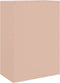 vidaXL - Hoge - kast - 67x39x95 - cm - staal - roze