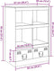 vidaXL - Hoge - kast - 67x39x95 - cm - staal - wit