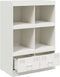 vidaXL - Hoge - kast - 67x39x95 - cm - staal - wit