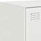 vidaXL - Hoge - kast - 67x39x95 - cm - staal - wit