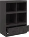 vidaXL - Hoge - kast - 67x39x95 - cm - staal - zwart