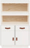 vidaXL - Hoge - kast - 67x40x108,5 - cm - massief - grenenhout - grijs