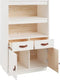 vidaXL - Hoge - kast - 67x40x108,5 - cm - massief - grenenhout - grijs