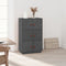 vidaXL - Hoge - kast - 67x40x108,5 - cm - massief - grenenhout - grijs
