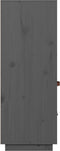 vidaXL - Hoge - kast - 67x40x108,5 - cm - massief - grenenhout - grijs