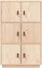 vidaXL - Hoge - kast - 67x40x108,5 - cm - massief - grenenhout
