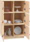 vidaXL - Hoge - kast - 67x40x108,5 - cm - massief - grenenhout