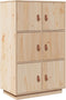 vidaXL - Hoge - kast - 67x40x108,5 - cm - massief - grenenhout